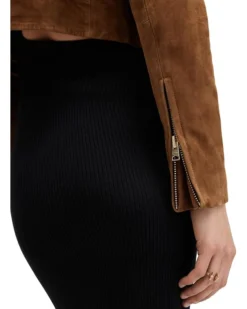 AllSaints Suede Dalby Crop Biker | Coats & Outerwear -Closet Parade 713Imnce3qL. AC SR736920