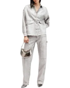 AllSaints Hettie Denim Shacket | Coats & Outerwear -Closet Parade 71DPy 6xgFL. AC SR736920