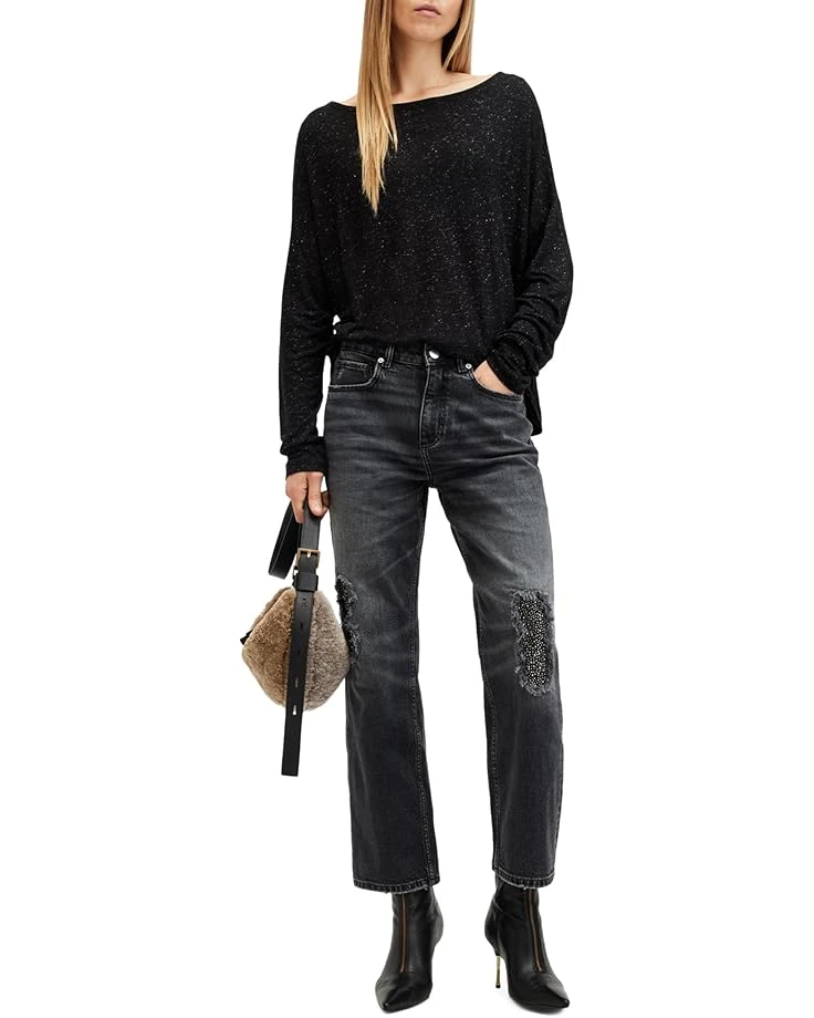 AllSaints Rita Shimmer Tee | Shirts & Tops 4 AllSaints Rita Shimmer Tee | Shirts & Tops - Image 4