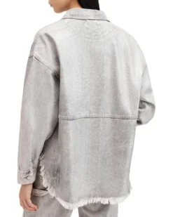 AllSaints Hettie Denim Shacket | Coats & Outerwear -Closet Parade 811MVt6knL. AC SR736920