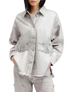 AllSaints Hettie Denim Shacket | Coats & Outerwear
