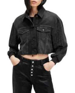 AllSaints Anders Embroidered Shacket | Coats & Outerwear