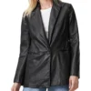 AllSaints Deri Leather Blazer | Coats & Outerwear