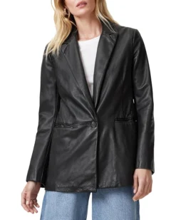 AllSaints Deri Leather Blazer | Coats & Outerwear